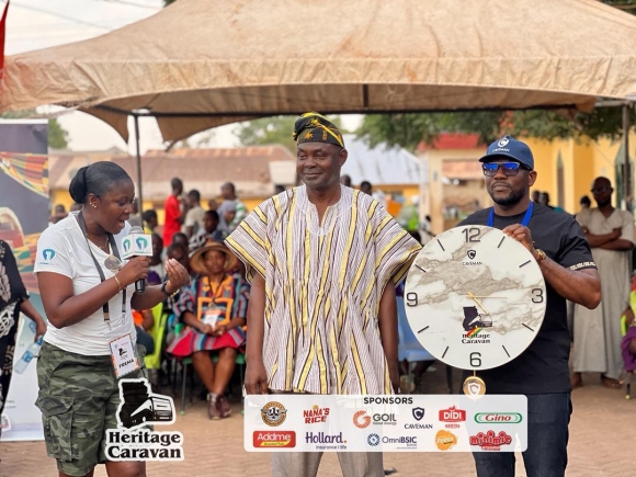 Caveman Watches gifts commemorative clock to Dakpema Palace