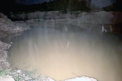 The abandoned galamsey pit