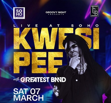 Kwesi Pee live at Soho on March 7