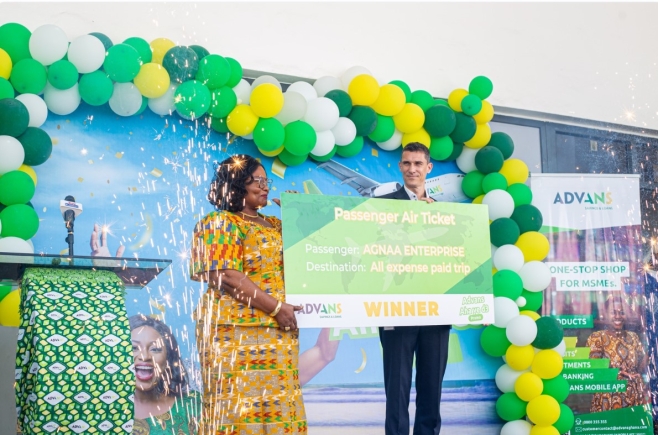 Advans Ghana rewards top savers as client wins trip to South Africa
