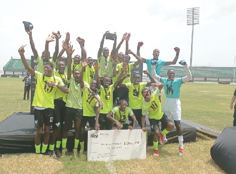 Champions — SOAR Academy celebrating after winning the maiden Roc Cup