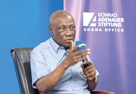 Dr Kwabena Donkor speaking at the forum