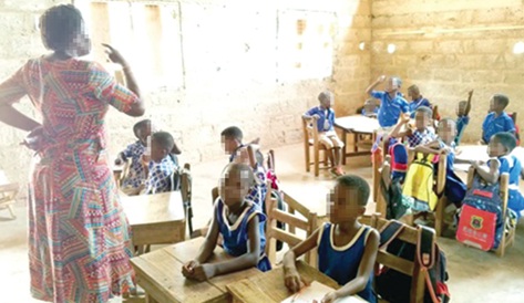Pupils in a classroom