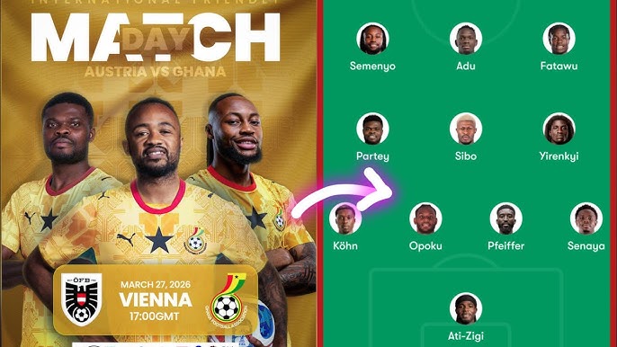 WATCH LIVE: Ghana versus Austria pre-World Cup friendly
