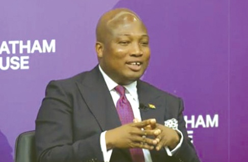 Samuel Okudzeto Ablakwa, Minister of Foreign Affairs, speaking at the Chatham House