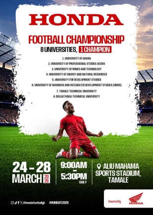 Eight universities battle for glory in maiden Honda Football Championship