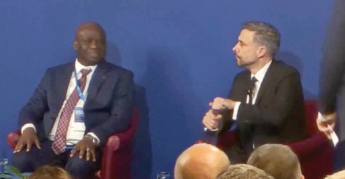 Eric Opoku (left), Food and Agric Minister, in a panel discussion