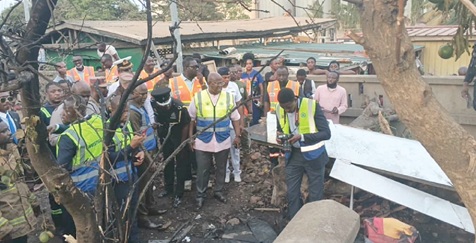 Investigators gathering information