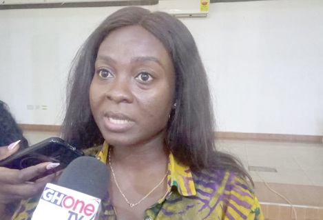 Vera Abena Addo, Programmes Officer, CDD-Ghana, speaking to the media