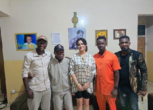 Ghana’s first Boxing World Champion D K Poison (2nd from left) named PKO Director