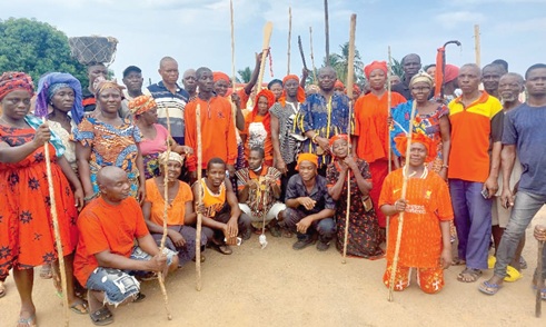 Some of the demonstrators after registering their anger