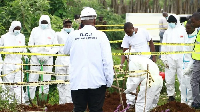 Some of the bodies appear to have come from a hospital in a neighbouring county