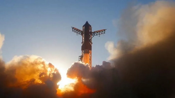 A SpaceX rocket launch