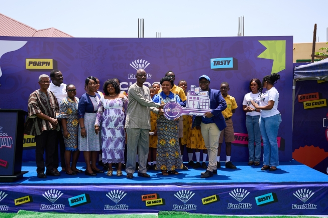 Quaye Nungua R/C Basic wins FanMilk School Caravan, gets new ICT lab
