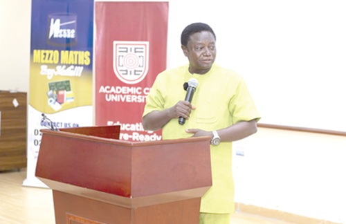 Bishop Dr Peter Osei Akoto, Founder of Mezzo House Ltd, addressing the gathering