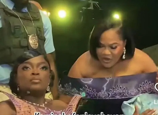 Funke Akindele snubs Toyin Abraham at Iyabo Ojo’s movie premiere