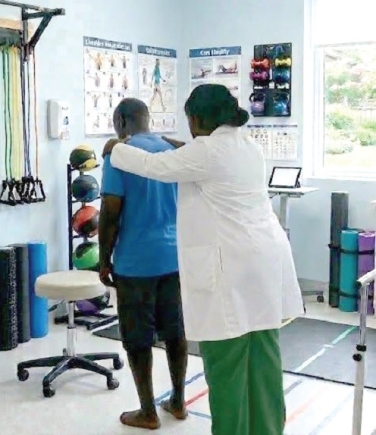 Posture correction for a person with Parkinson’s disease