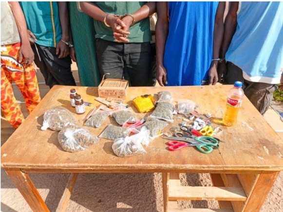 Five arrested as Police intercept narcotics on bus and taxi in Upper West