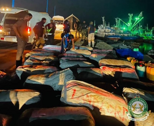 NACOC seizes 37 sacks of suspected cannabis after navy interception near Ada