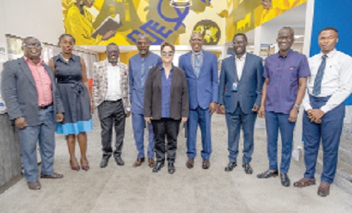 Members of the Governing Council of the university after the inauguration