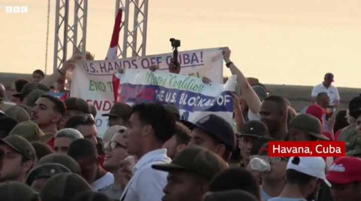 Cubans march on May Day in Havana amid fresh US sanctions