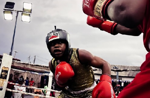 Prince "The Buzz" Larbie in action during the finals