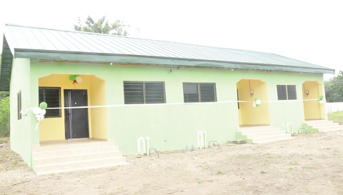 The three-unit nurses’ quarters of the Adaklu Ahunda-Boso Health Centre