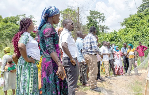 A rice demonstration farm where the participants had practical training