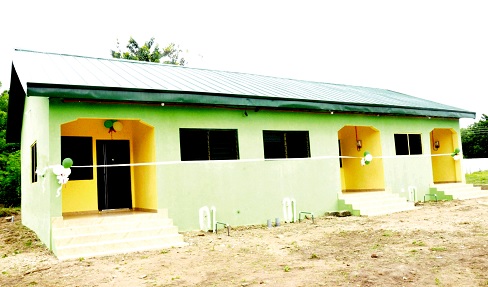 The three-unit nurses’ quarters of the Adaklu Ahunda-Boso Health Centre. The three-unit nurses’ quarters of the Adaklu Ahunda-Boso Health Centre.
