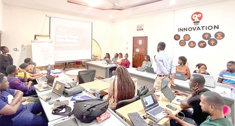 Some of the participants in the training session