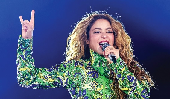  Colombian star Shakira is expected to perform at the World Cup final half-time show