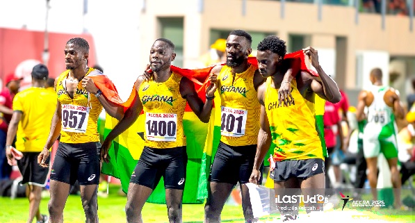 Ghana fell short in the men's 4x100m final, finishing in a disappointing third position