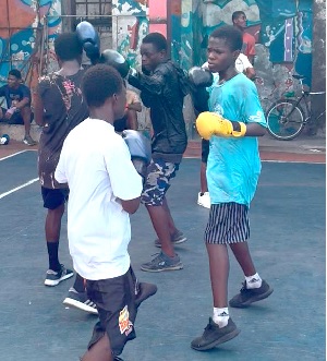 Black Rockets are currently undergoing non-restidential camping at the Will Power Gym in Accra