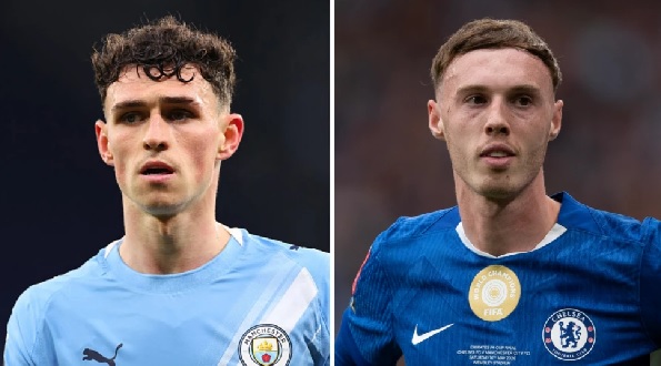 Phil Foden (left) has played in one World Cup with Cole Palmer yet to feature at the tournament
