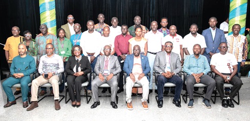 Participants with facilitors and officials after the opening ceremony