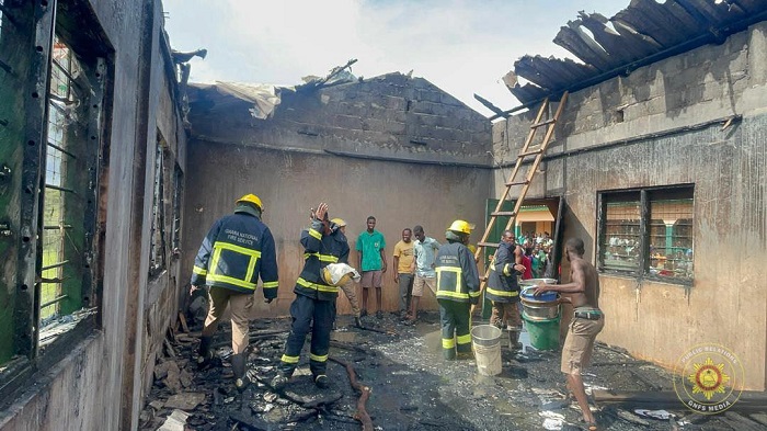 Firefighters contain dormitory blaze at Anlo Afiadenyigba SHS