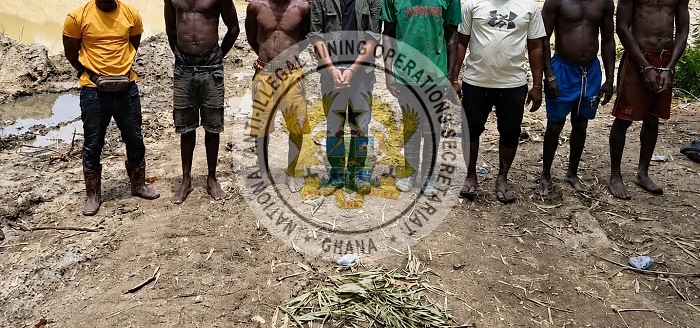 NAIMOS arrests Chinese national, 7 others in Ashanti galamsey raid