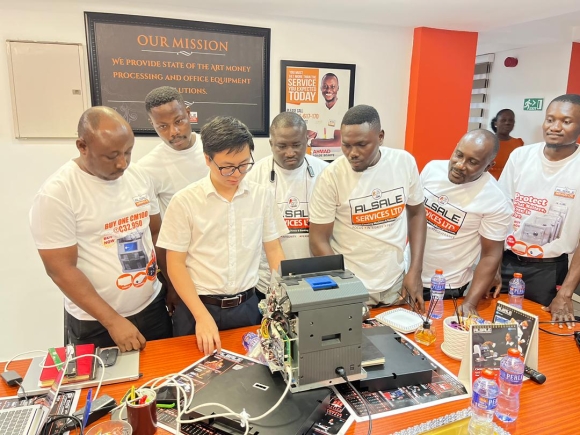 ALSALE engineers undergo training on Bulk Cash Deposit Machines