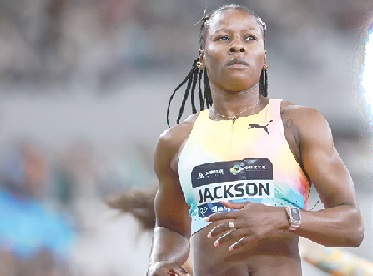 Shericka Jackson —sets new 200m record