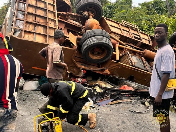 Volta: Three dead, seventeen rescued after fatal crash at Woadze near Kpeve