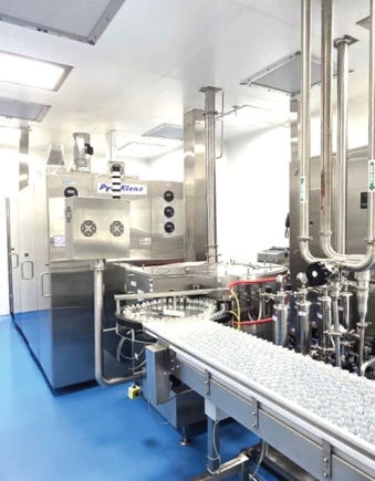 Vial washing line and Depyrogenation plant