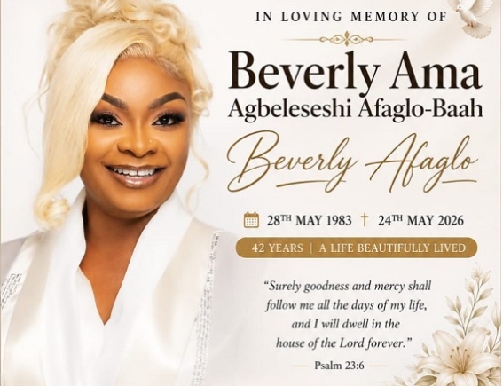 Beverly Afaglo: Family to observe one week on May 30