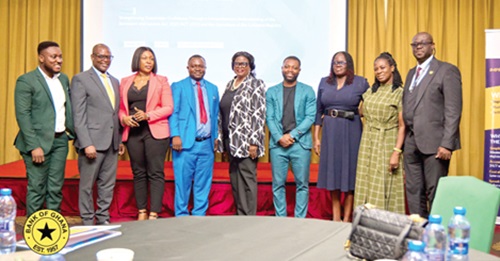 Jacob Adofo Ansong (4th from left), President, Ghana Association of Real Estate Brokers, with other participants in the workshop