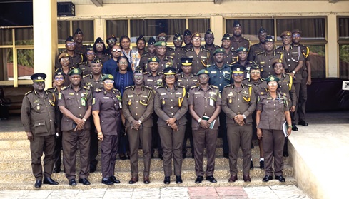 Members of the Ghana Prison Service and their counterparts from Nigeria