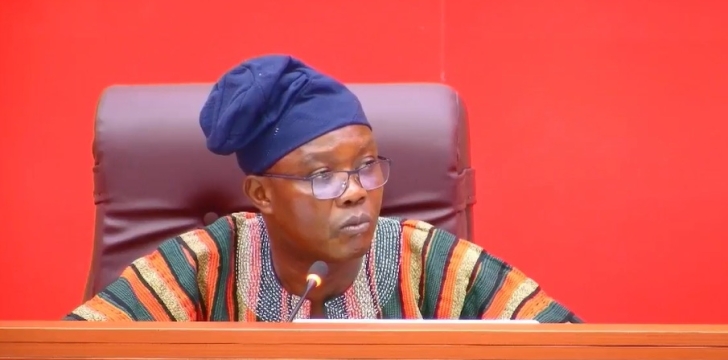 Bernard Ahiafor - First Deputy Speaker of Parliament presided