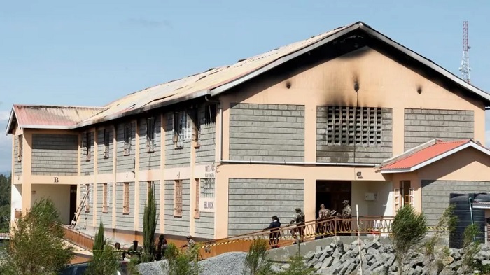 The fire started on the first floor of the dormitory