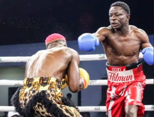 Charles 'Hitman' Narh Tetteh — Won his first fight on SP Sport’s maiden fight night in Koforidua