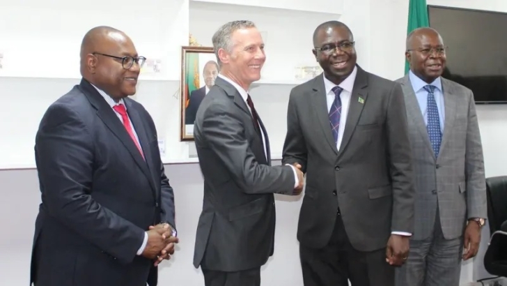 Zambian Health Minister Roma Chilengi (second right) said the agreement would not allow the sharing of individual patient records