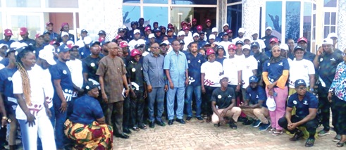 The new community facilitators, staff of SOCO and other stakeholders who attended the event