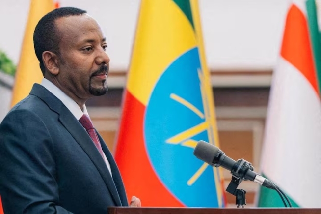 Ethiopia's Prime Minister Abiy Ahmed addresses legislators in Addis Ababa, Ethiopia, October 5, 2026. Prime Minister Office/Handout via REUTERS
